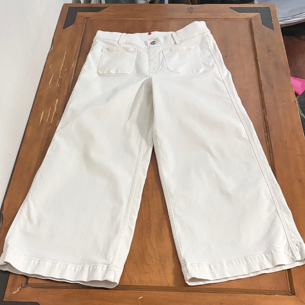 SPANX Wide Leg Cropped Pants Size Large